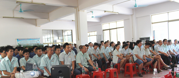 2015年8月25，興順公司管理升級誓師大會召開